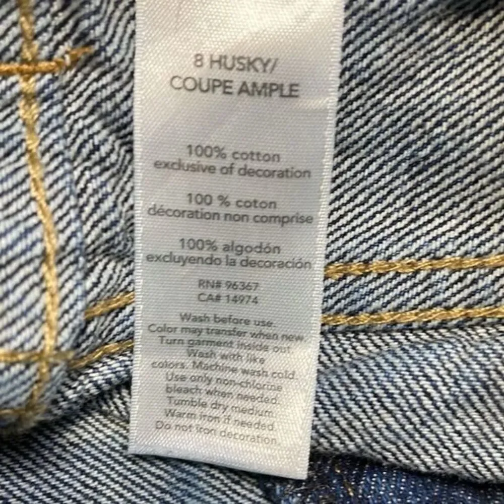 Oshkosh 100% Cotton Classic Jeans size 8 Husky‎